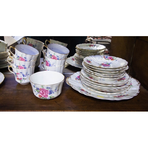 90 - 3 FLORAL PART TEA SETS