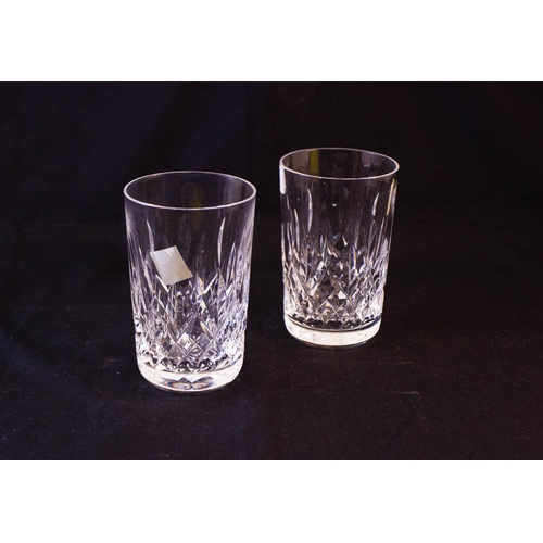8 WATERFORD CRYSTAL LISMORE 12OZ TUMBLERS