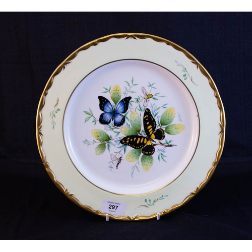 5 QUALITY BOHEM PORCELAIN HAND PAINTED PLATES. 30 CM DIAMETER. SIGNED AND NUMBERED.