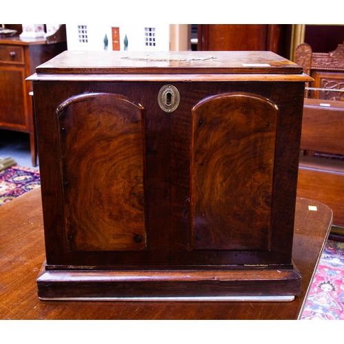 269 - QUALITY ANTIQUE WALNUT WRITING BOX  40 X 24 X 35 CM HIGH