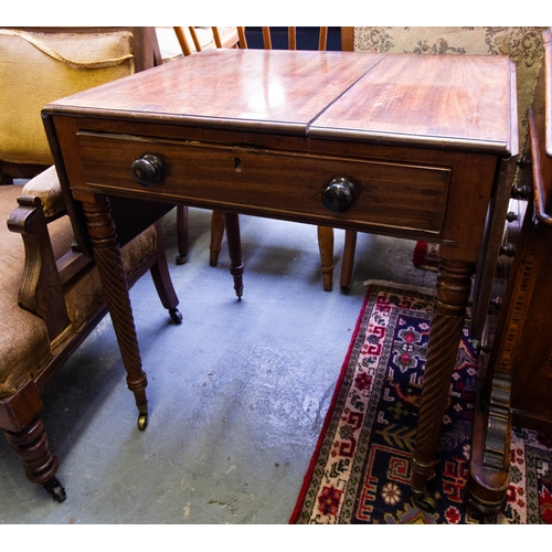 288 - NEAT VICTORIAN CROSSBANDED MAHOGANY SOFA TABLE AF 71 X 56 X 73H CM - POSSIBLY BY GILLINGTONS DUBLIN