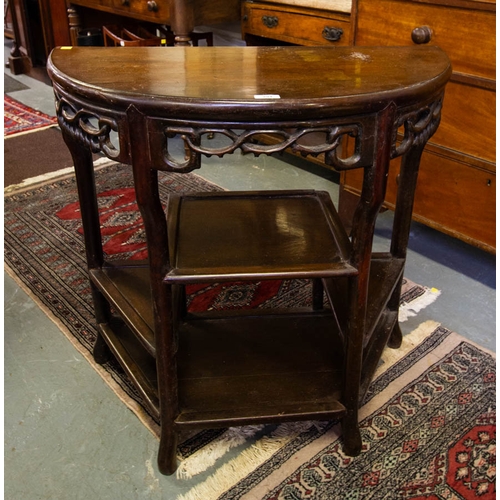 294 - EASTERN HALF MOON CONSOLE TABLE 82 X 37 X 81