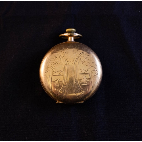 480 - GENTS gold plate ELGIN AVALON POCKET WATCH