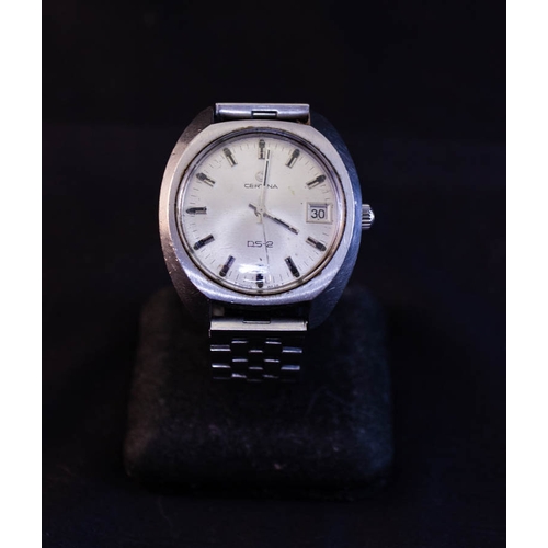 484 - GENTS CERTINA WATCH WITH STAINLESS STEEL BRACELET