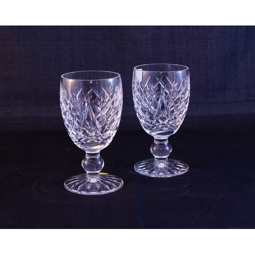 490 - 6 WATERFORD CRYSTAL DONEGAL WHITE WINE GLASSES