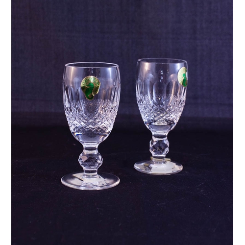 501 - SET OF 4 WATERFORD CRYSTAL COLLEEN SHERRY GLASSES 11H CM