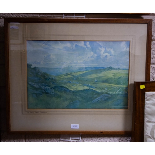 534 - 2 LIONEL EDWARDS HUNTING PRINTS