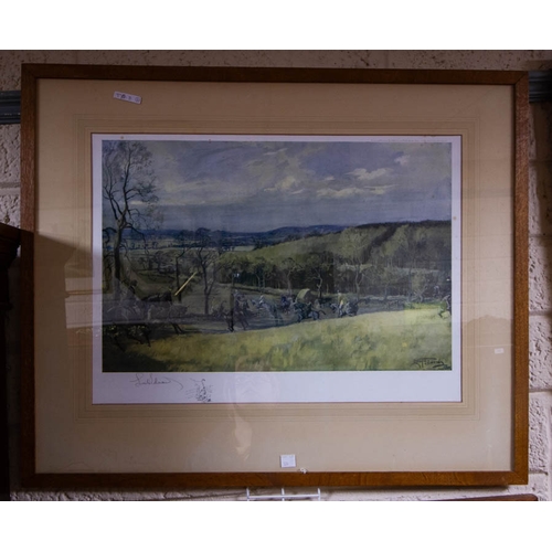 534 - 2 LIONEL EDWARDS HUNTING PRINTS