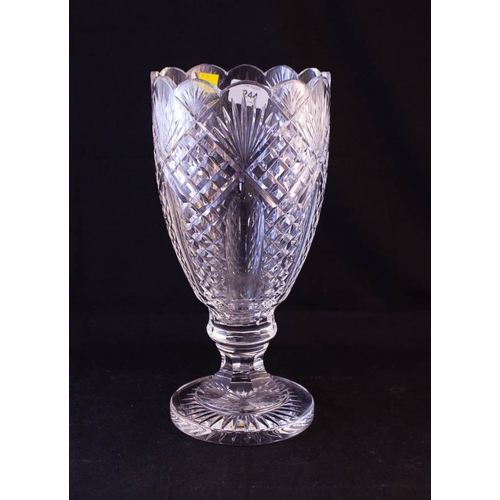 WATERFORD CRYSTAL TROPHY VASE