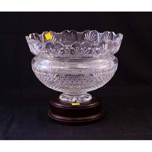 WATERFORD CRYSTAL CROWN BOWL 26W X 18H CM