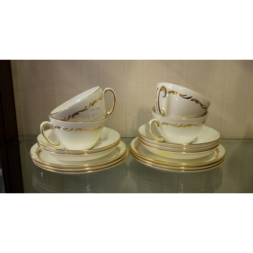 11 - 6 PLACE CHINA TEA SET 
