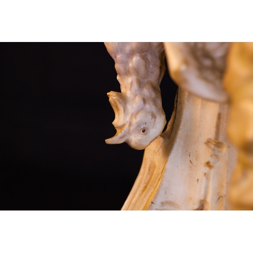 13 - PAIR OF ERNST WAHLISS ROYAL VIENNA FIGURES OF HUNTER AND HUNTRESS 40H CM WITH REGISTRATION NOS ON BA... 