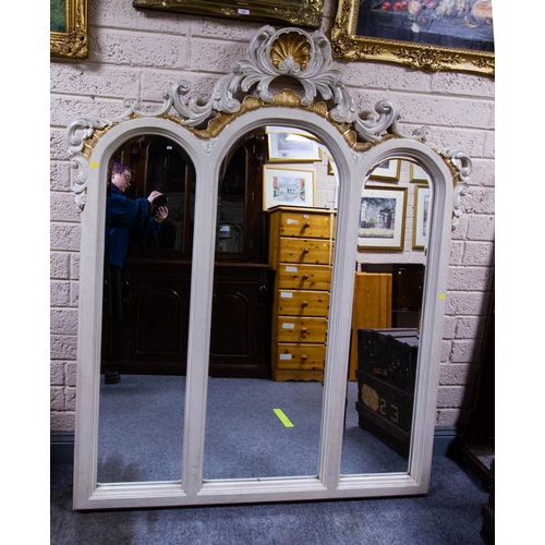 CREAM + GOLD 3 PART MIRROR 150 X 173H CM
