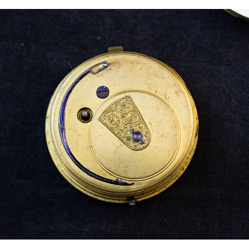 245 - THREE POCKET WATCH MOVEMENTS, SIGNED ‘WILLIAM WATERS, 2 UPPER GEORGE STREET, KINGSTOWN’; ‘J. WILLOUG... 