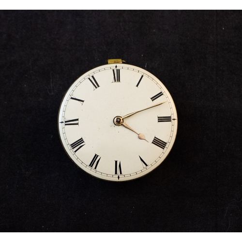 251 - THREE EARLY 19TH-CENTURY DUBLIN VERGE POCKET WATCH MOVEMENTS, SIGNED ‘MAY & SONS’, ‘O’REILLY’, AND ‘... 