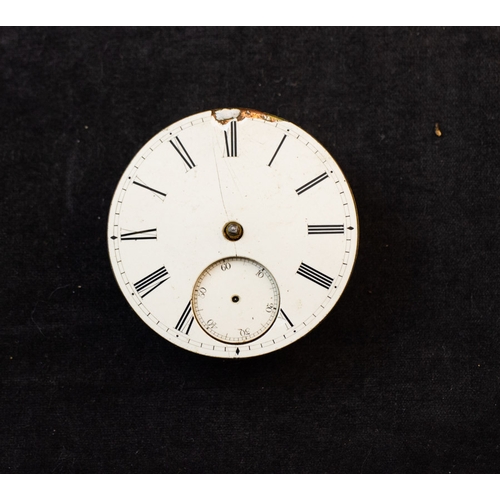 252 - THREE EARLY 19TH-CENTURY POCKET WATCH MOVEMENTS, WARNER OF DUBLIN; J. HILSER & SONS OF CORK; AND E. ... 