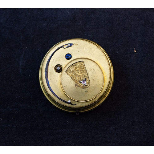 252 - THREE EARLY 19TH-CENTURY POCKET WATCH MOVEMENTS, WARNER OF DUBLIN; J. HILSER & SONS OF CORK; AND E. ... 