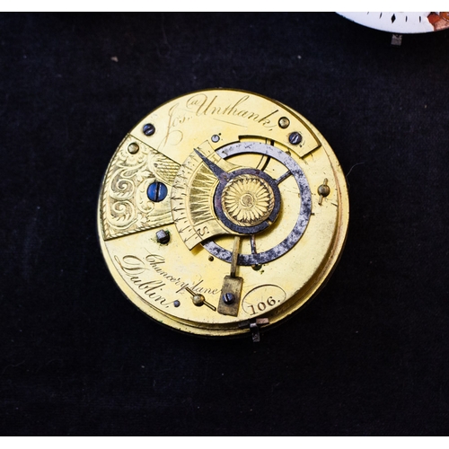 254 - THREE DUBLIN VERGE POCKET MOVEMENTS, BY THOMAS GORMAN; JAMES UNTHANK OF CHANCERY LANE; AND ROBERT JO... 