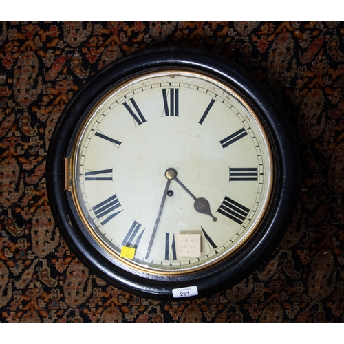 261 - FUSEE WALL CLOCK .  42 CM DIAMETER
