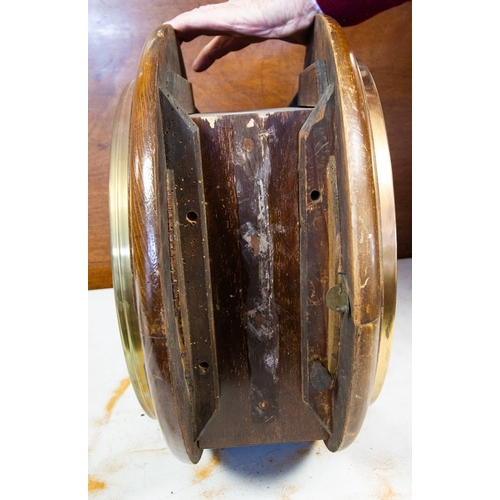 262 - ANTIQUE TWIN DIAL CLOCK , GANTER, DUBLIN. - AS FOUND WW.