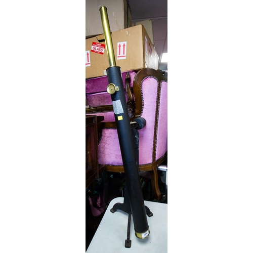 265 - TELESCOPE ON TRIPOD STAND. SPENCER & SONS, DUBLIN