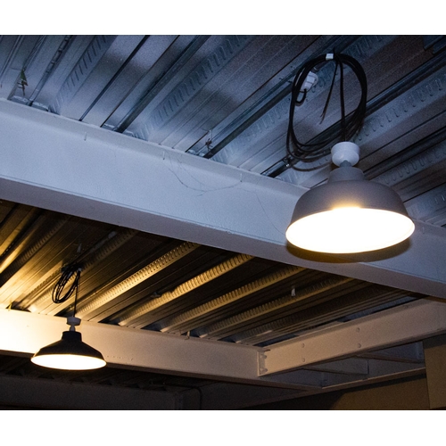 49 - 5 SIMILAR RETRO STYLE LIGHT SHADES
