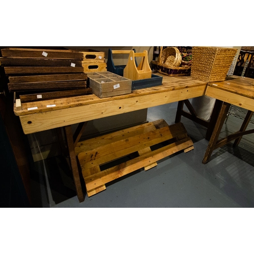 59 - RUSTIC TABLE 200 X 62 X 77H CM
