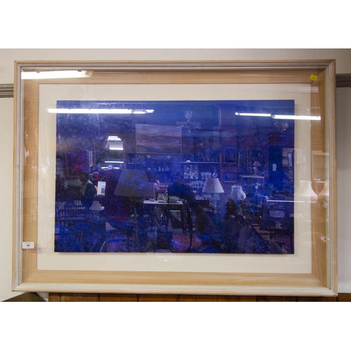 46 - ABSTRACT OIL PAINTING ON BOARD BARRY FITZPATRICK 110 X 75H CM
