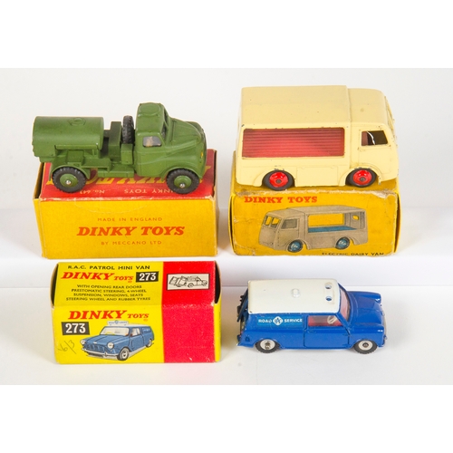 777 - 3 x Dinky inc: 273 - R.A.C Patrol Mini Van in Near Mint Condition, missing roof sign in Excellent Bo... 