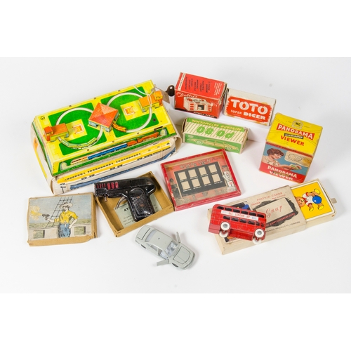 896 - Russian made Tinplate Railway set in working order with key and Box, NSU RO80 in Box plus various ot... 