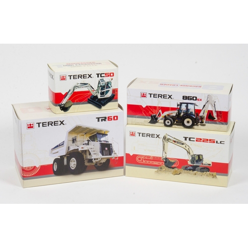 903 - 4 x TEREX Models made by NZG All Mint Condition with Near Mint Original Boxes. Nice Lot.