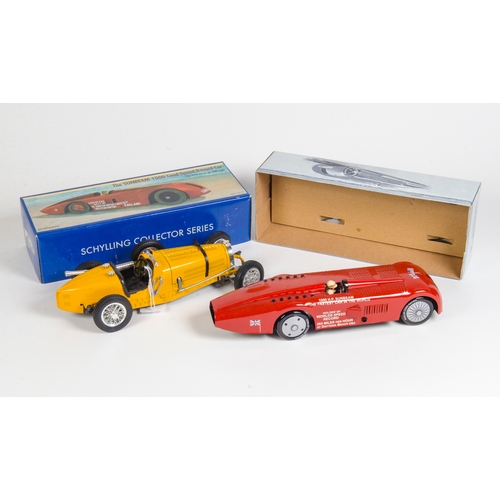 909 - Schylling Sunbeam Record Car + Burago Bugatti. Sunbeam Record Car in Mint Condition with Near Mint O... 