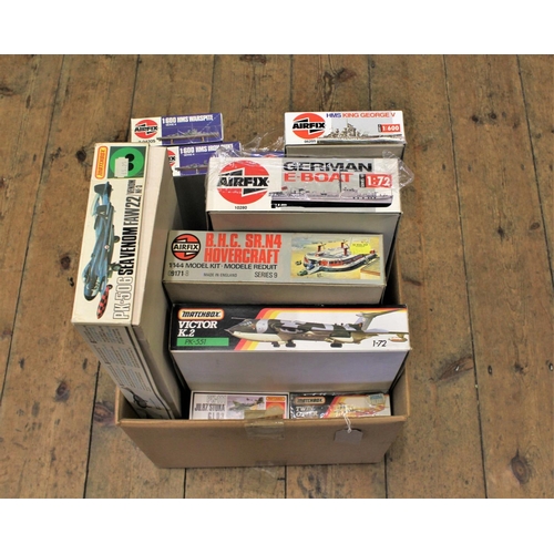 610 - Airfix & Matchbox Kits (10 in Total) All in Unopened Shop Stock Condition from an Old Shop. 4 x Matc... 