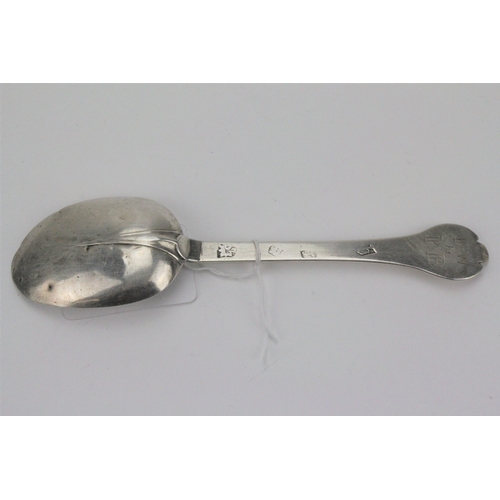 66 - An antique trefid spoon, hallmarked London.