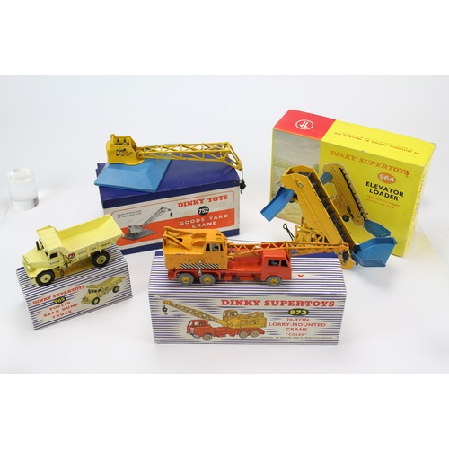 17 - 4 x Dinky Models to include: 972 - Coles Crane, 964 - Elevator Loader, 752 - Goods Yard Crane & a 96... 