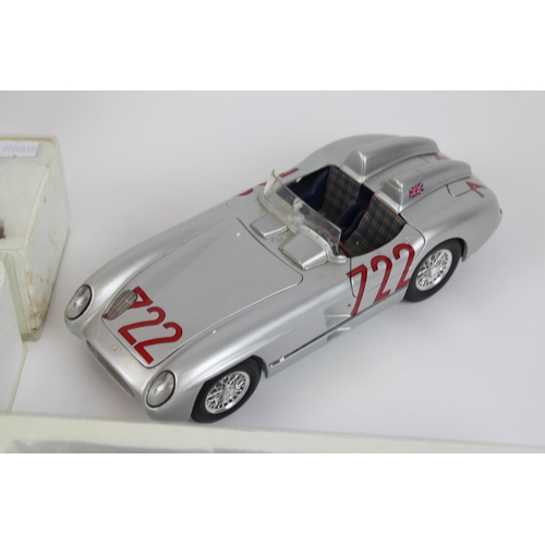 73 - 5 x Atlas Editions Trains in original boxes plus a Maisto Mercedes 300SLR with no box.