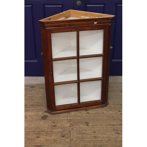 368 - A Mahogany wall mounted corner cupboard. 
Measuring approximately across 27 inch x Height 36 inch x ... 