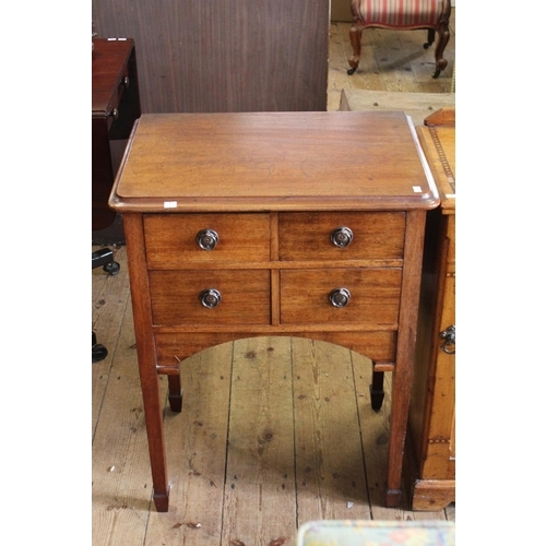 390 - A 18th Century Design Four Drawers Press Table Resting on Square Legs. Measuring 62cm Wide x 43cm Hi... 