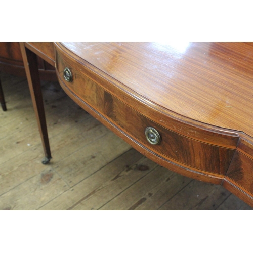 391 - A Regency Satinwood inlaid Design Single Drawer Table Resting on Square Legs. 105cm Wide x 55cm Dept... 