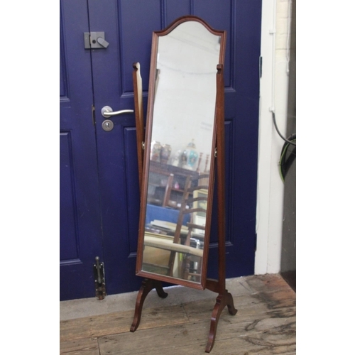 425 - A 1920's Swing Frame Cheval Mirror on Stand.