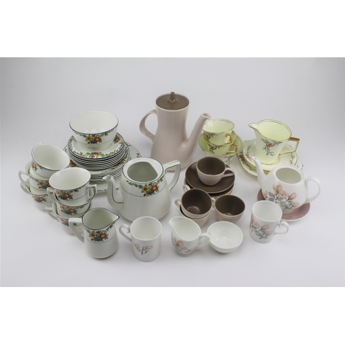 590 - A quantity of china tea sets, including Art Deco monogram China, etc.