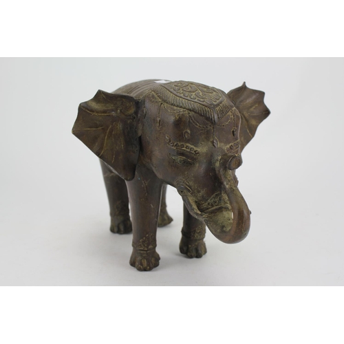 681 - Cast Brass and Patterned Indian Study of an Elephant.