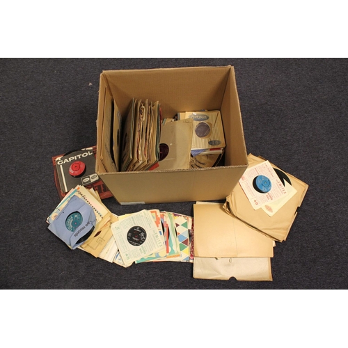 717 - A Large Box of Classical Records & Singles including His Master's Voice, etc. (Over 100 in Total).