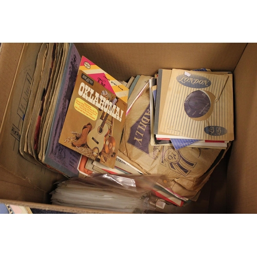 717 - A Large Box of Classical Records & Singles including His Master's Voice, etc. (Over 100 in Total).