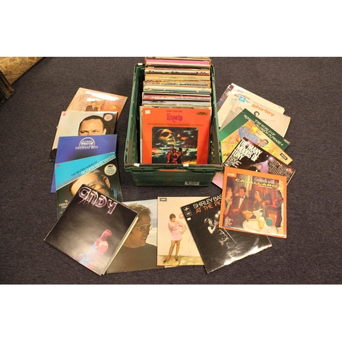 718 - A Large box of Records (LP's) to include: Frank Sinatra, Burt Bacharach, James Last, etc. (50+ in To... 