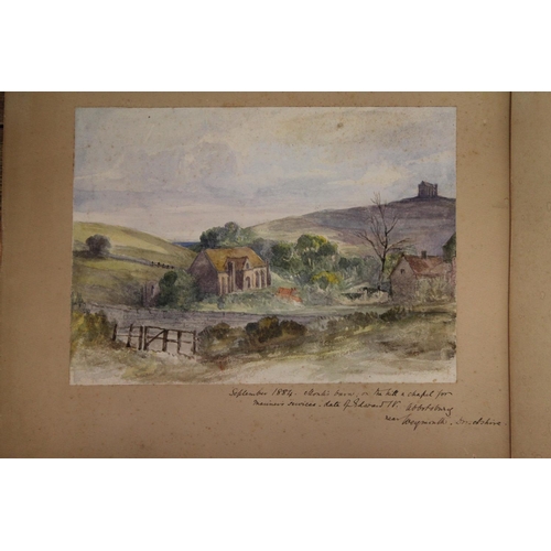 607 - Three Water Colours to include Christchurch Priory, Bold Wind Mill Inn, Abbotsbury Built by Monks, D... 