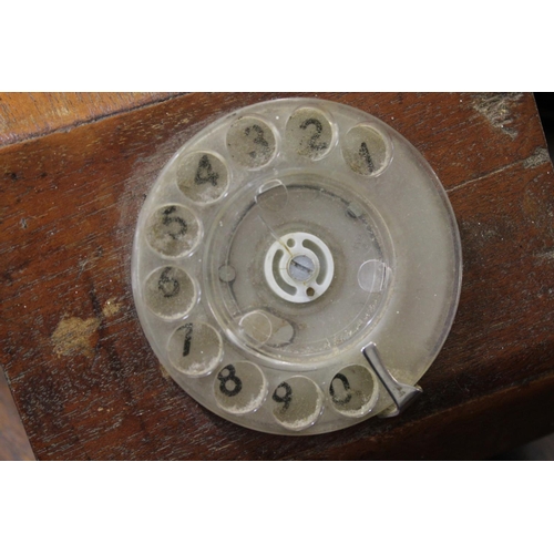 508 - A Hand Held Bakelite Phone, Lift Action, Side Box Model Number 128235.