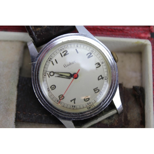 517 - A Audax Wrist Watch along with a Small Mother of Pearl Purse, a Viewfinder, Plated Pocket Watch, Spe... 