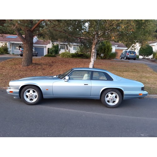 366 - A Scarce 1994 Jaguar XJS 4.0L Coupe in Light Blue Metallic with Cream Leather. This is a 1 Owner Car... 