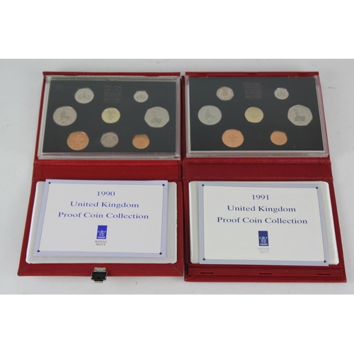 140 - Two proof sets to include 1990 + 1991 